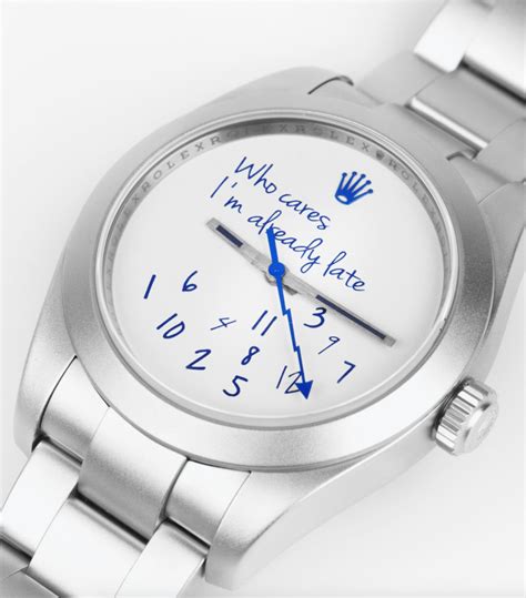 who cares i'm already late rolex price|rolex x colette mad paris.